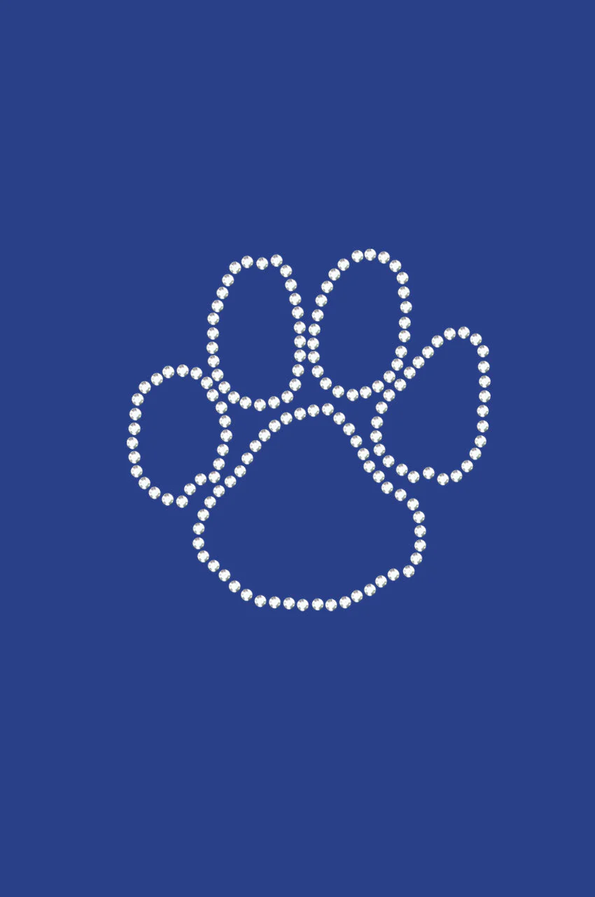 Paw (Rhinestone Outline) bandana - Image 5