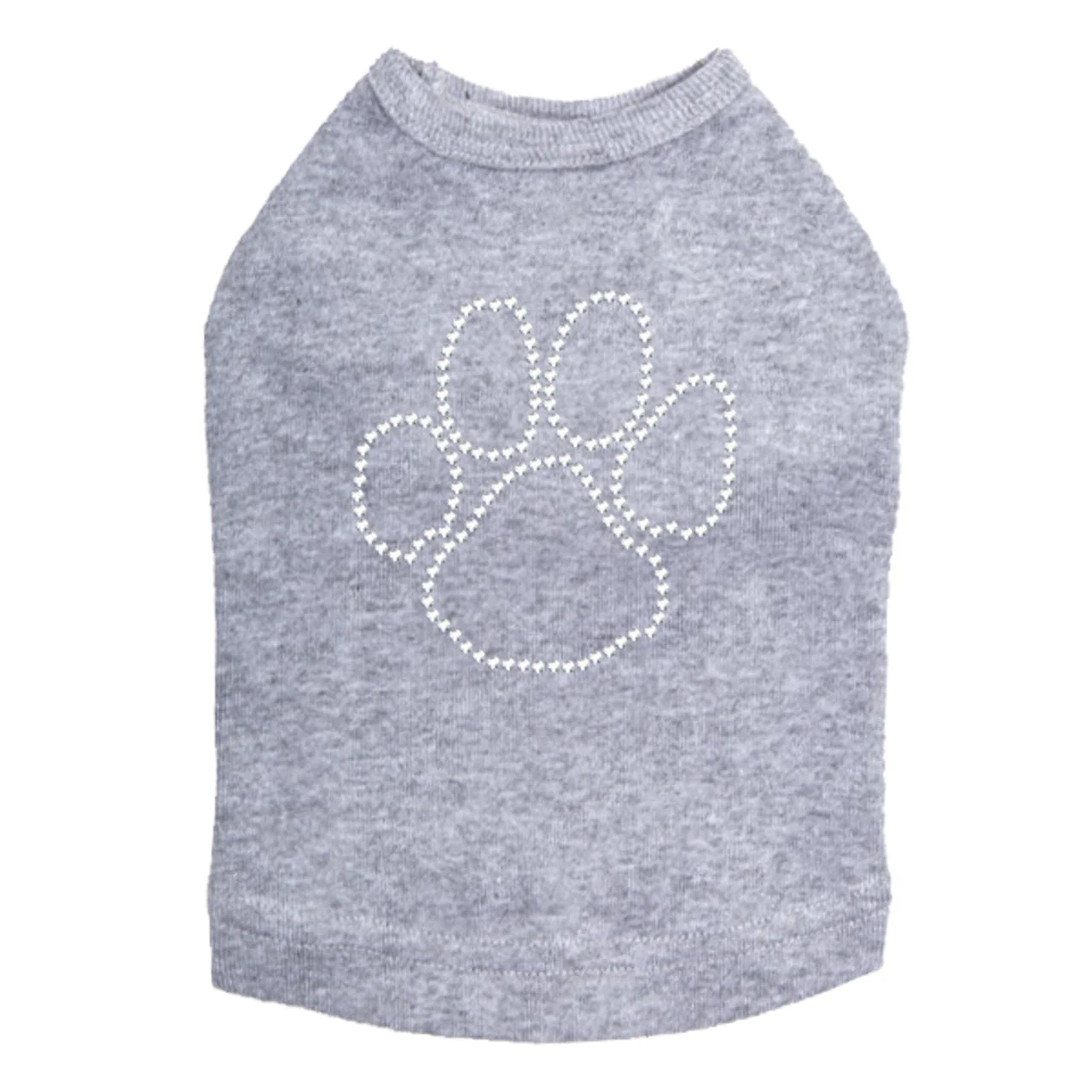 Paw (Rhinestone Outline) - Dog Tank - Image 11