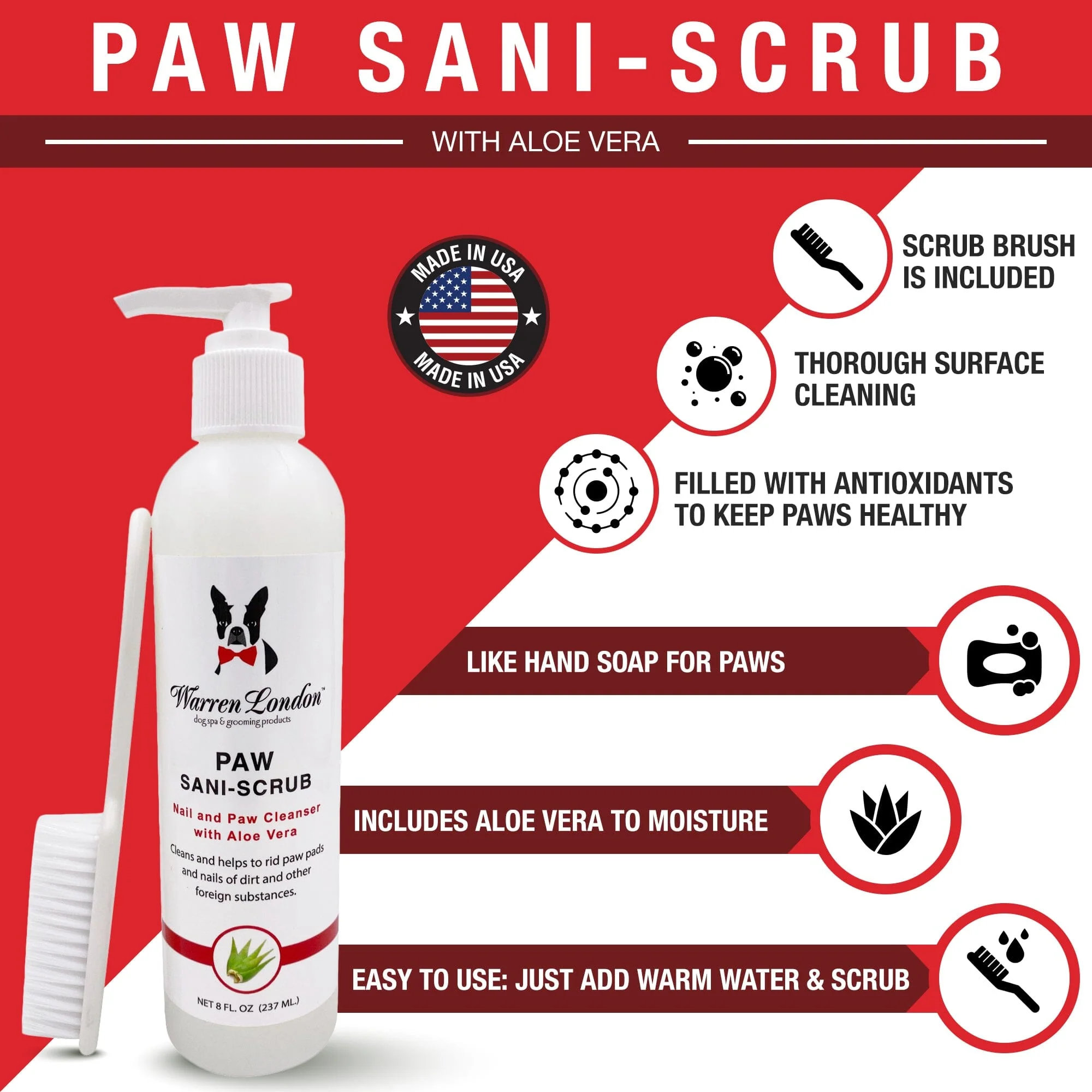 Paw Sani-Scrub - Gallon - Paw and Nail Cleanser - Image 2