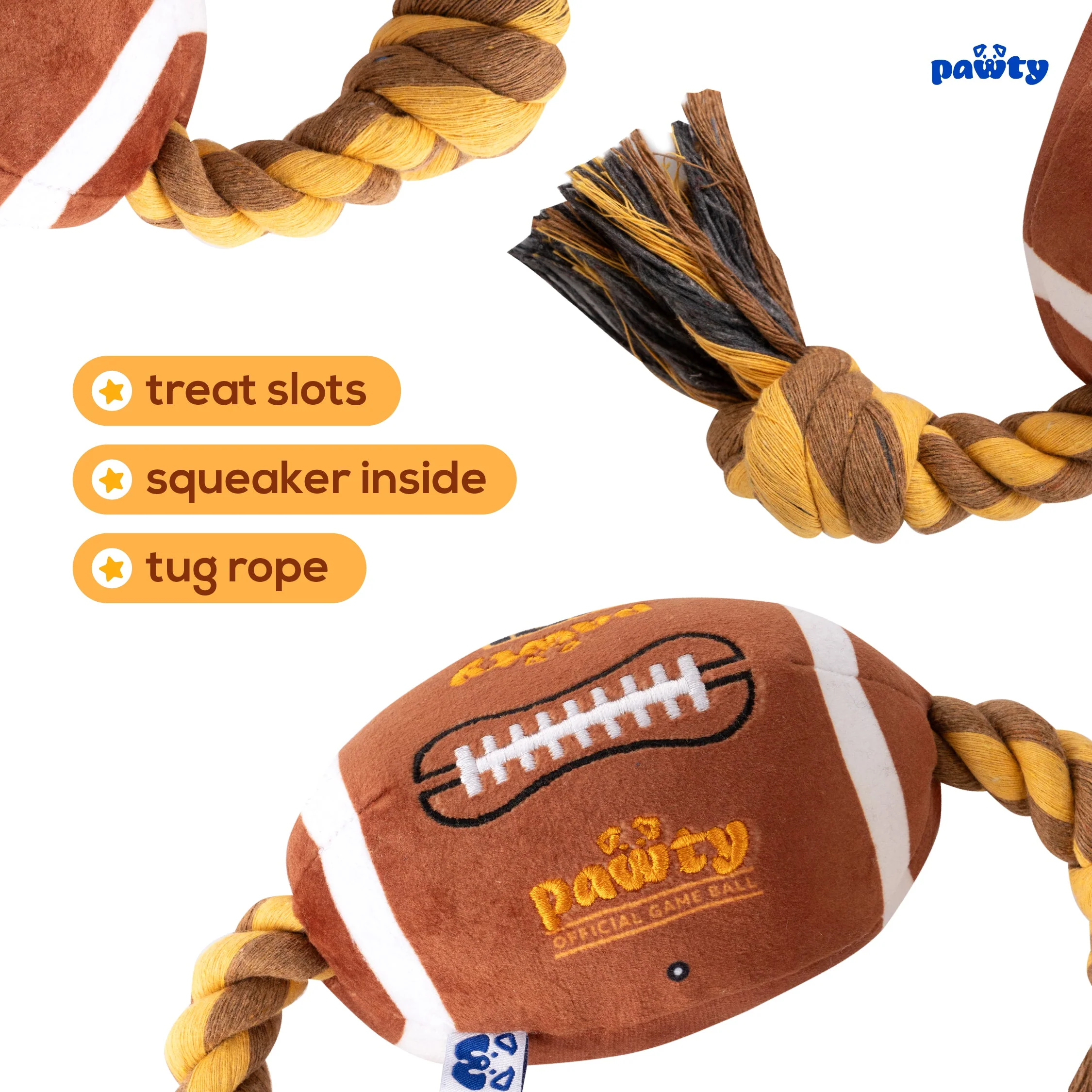 Pet Toy: PAWTY FOOTBALL - Image 6