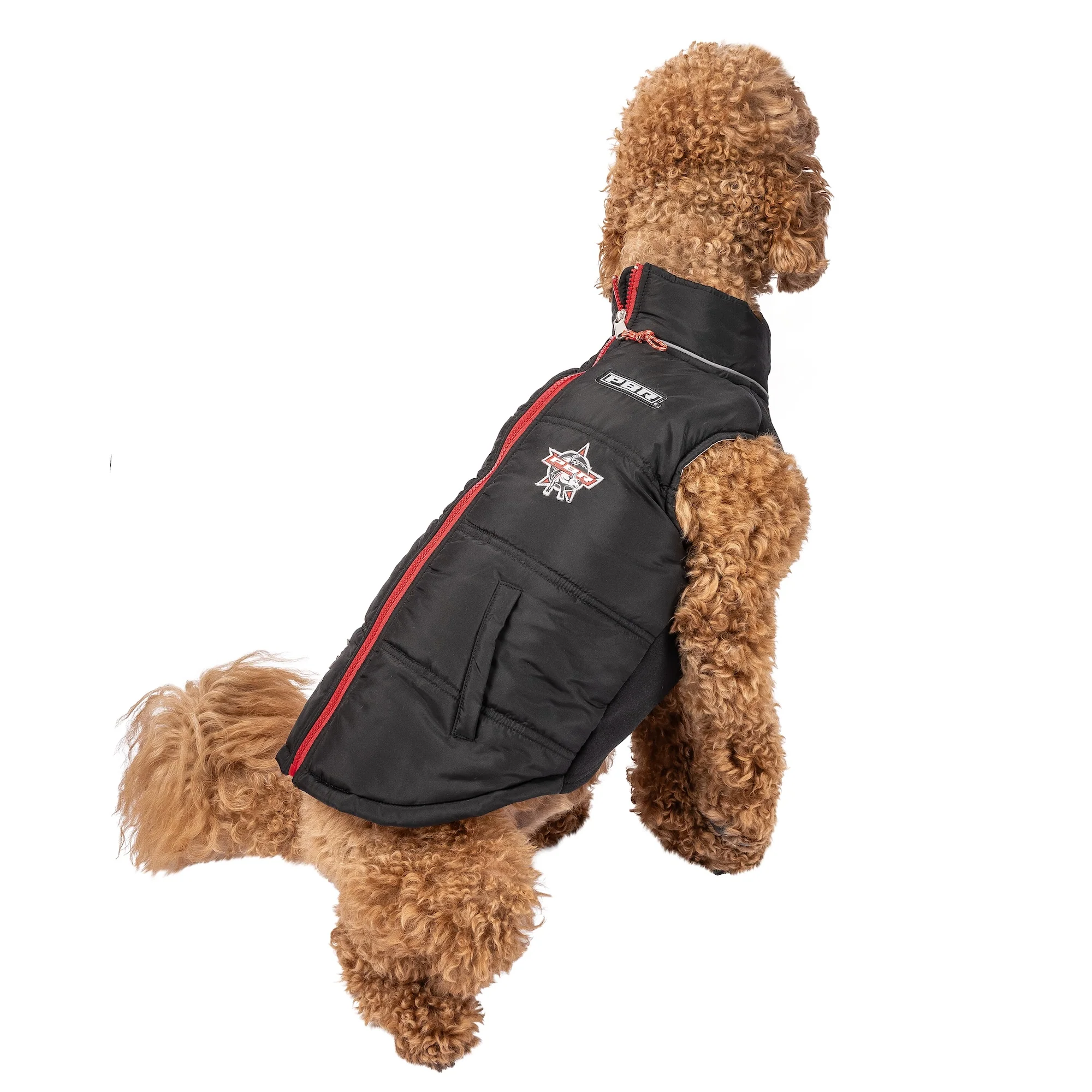 PBR Official Dog Puffer Vest - Zip-Up Insulated Pet Coat - Image 7
