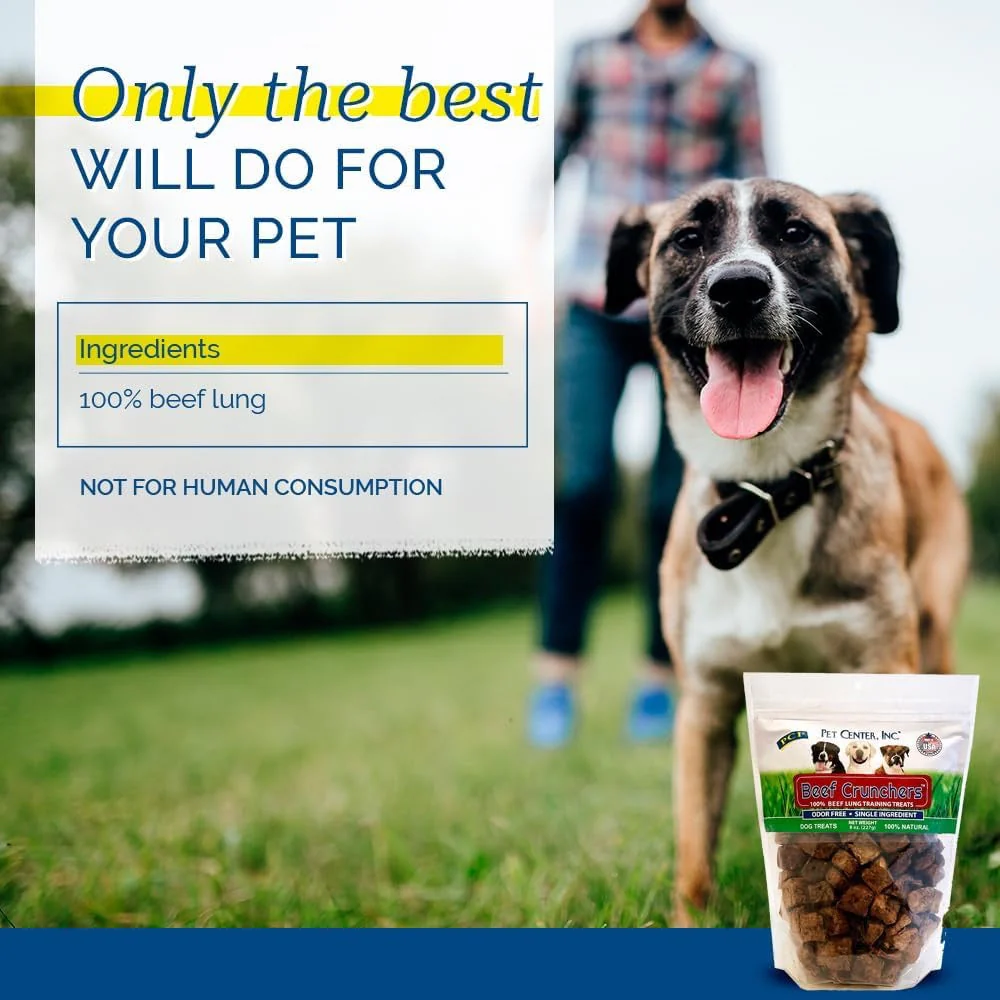 PCI Beef Crunchers Lung Bites Dog Treats (8oz) - Image 2