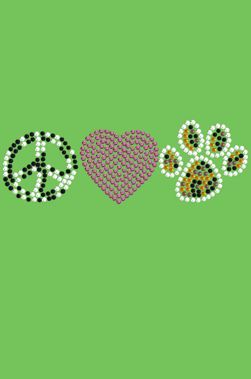 Peace, Love, Paw (Animal Print) - bandana - Image 8