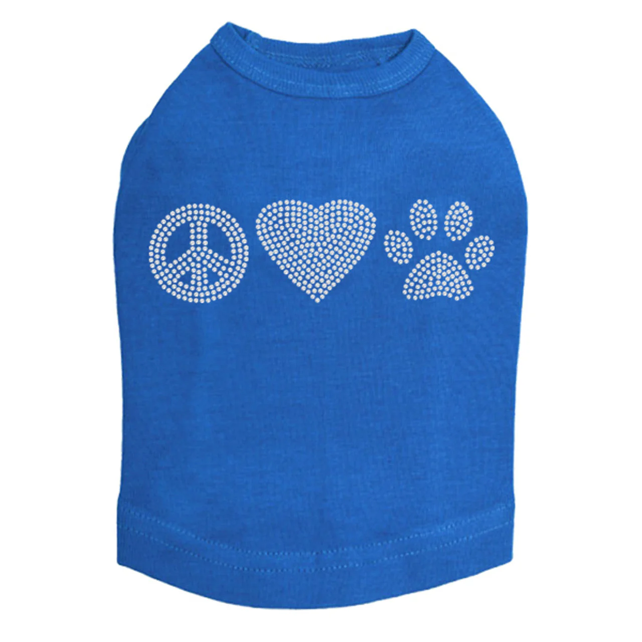 Peace, Love, Paw (Rhinestone) - Dog Tank - Image 8