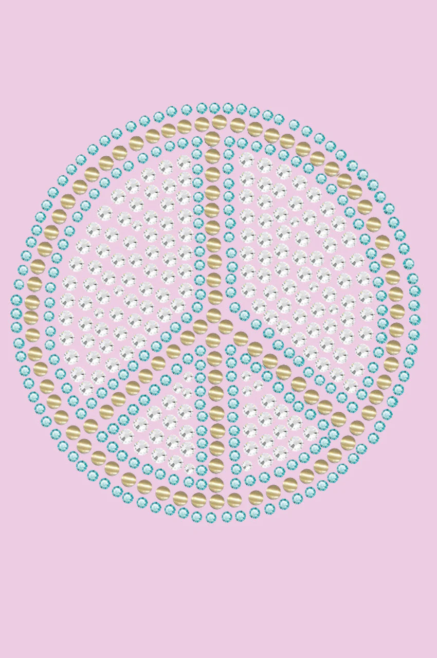 Peace Sign (Blue) - Bandanna - Image 8