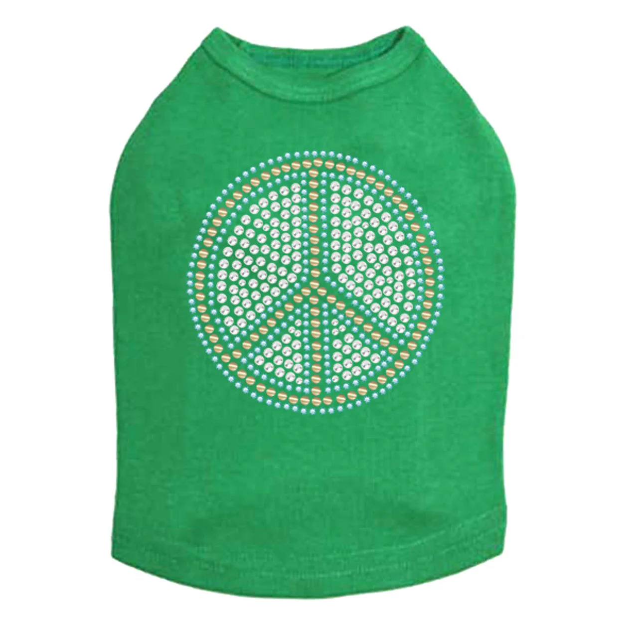 Peace Sign (Blue) - Dog Tank - Image 15