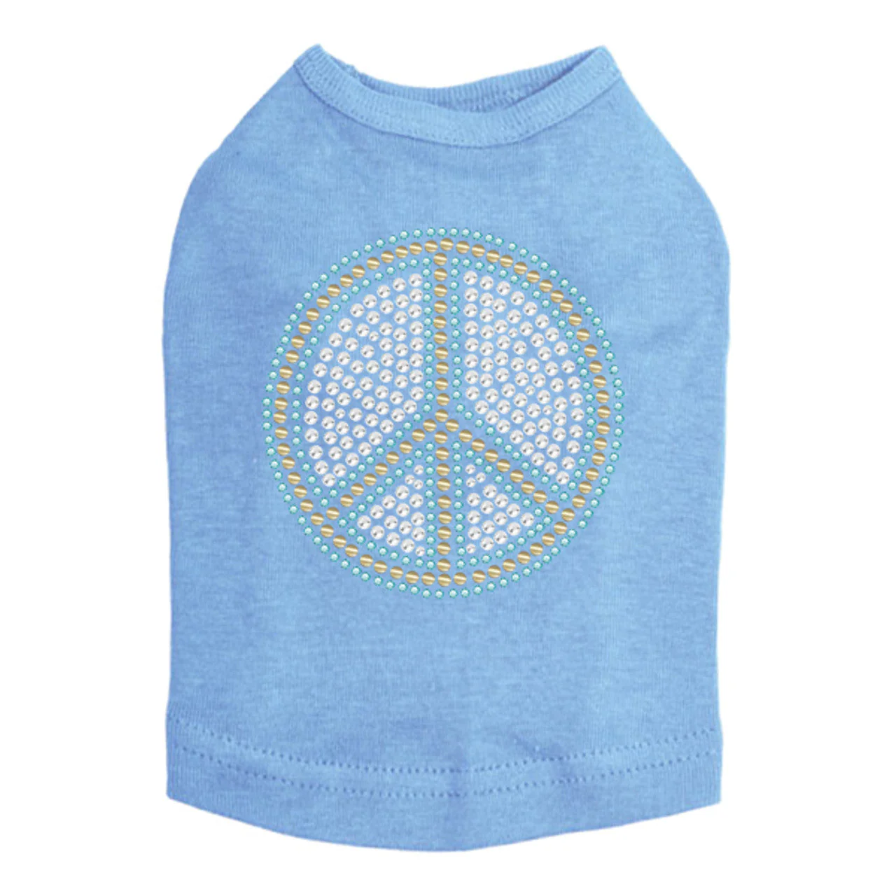 Peace Sign (Blue) - Dog Tank - Image 5