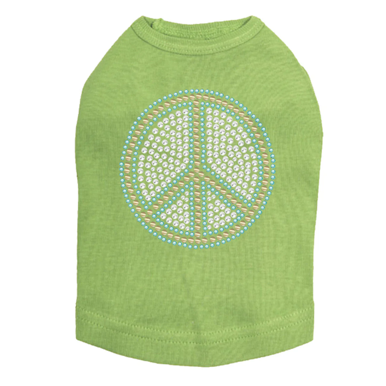 Peace Sign (Blue) - Dog Tank - Image 8