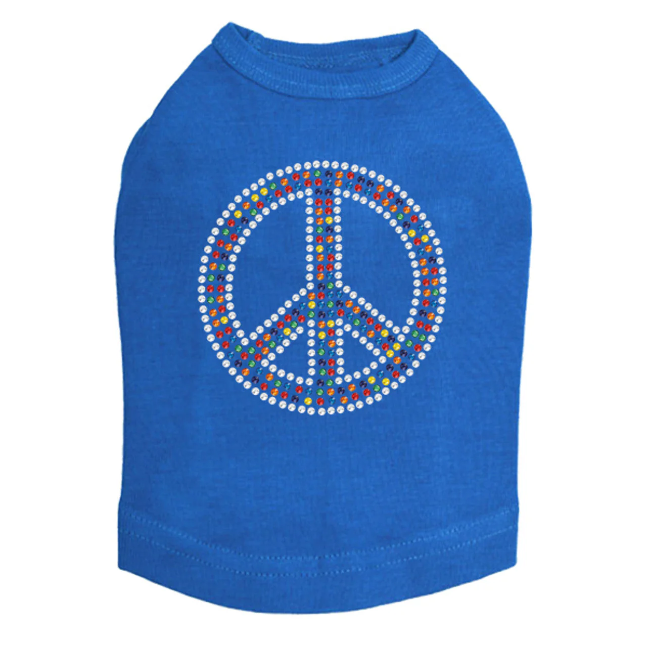 Peace Sign (Multicolor) - Dog Tank - Image 11