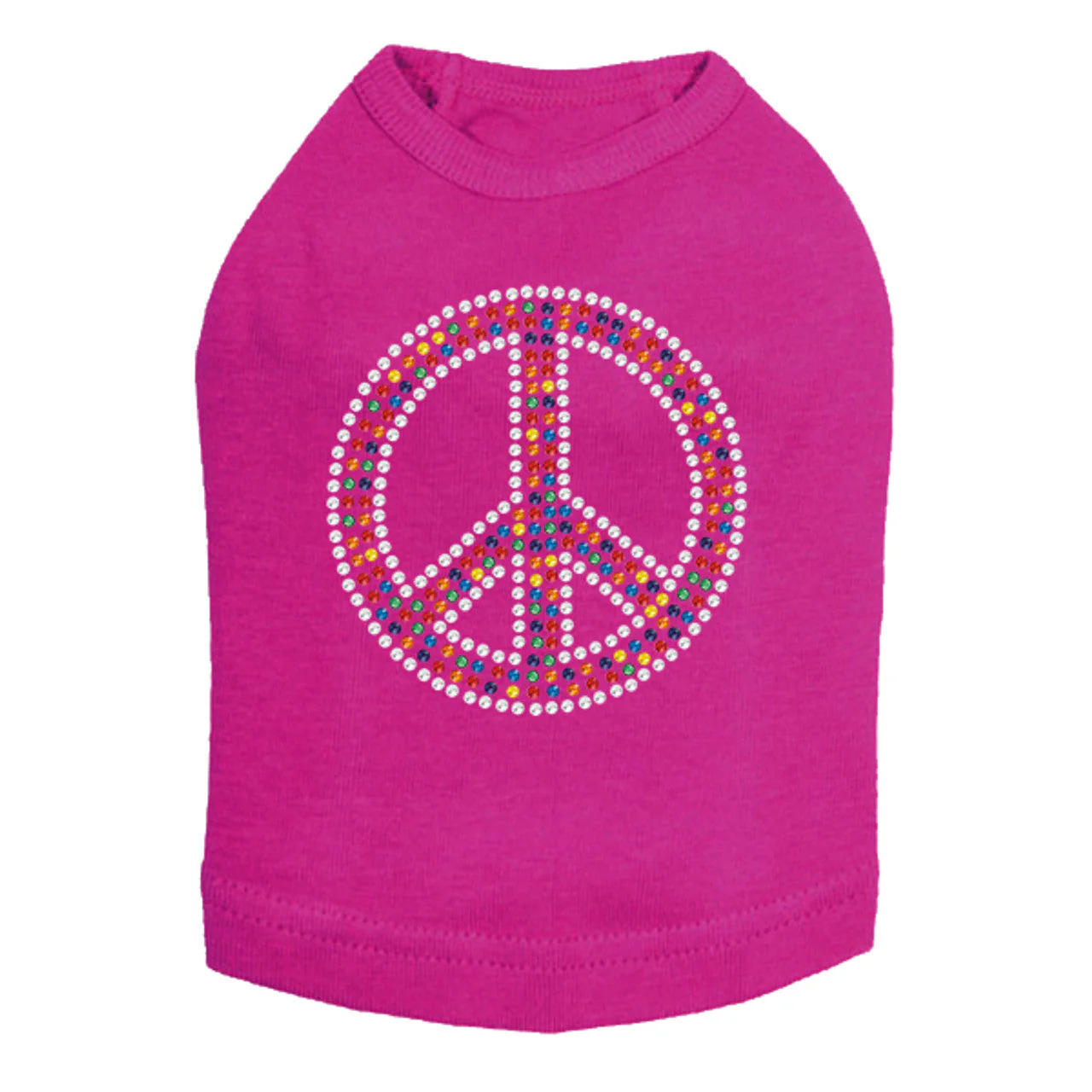 Peace Sign (Multicolor) - Dog Tank - Image 13