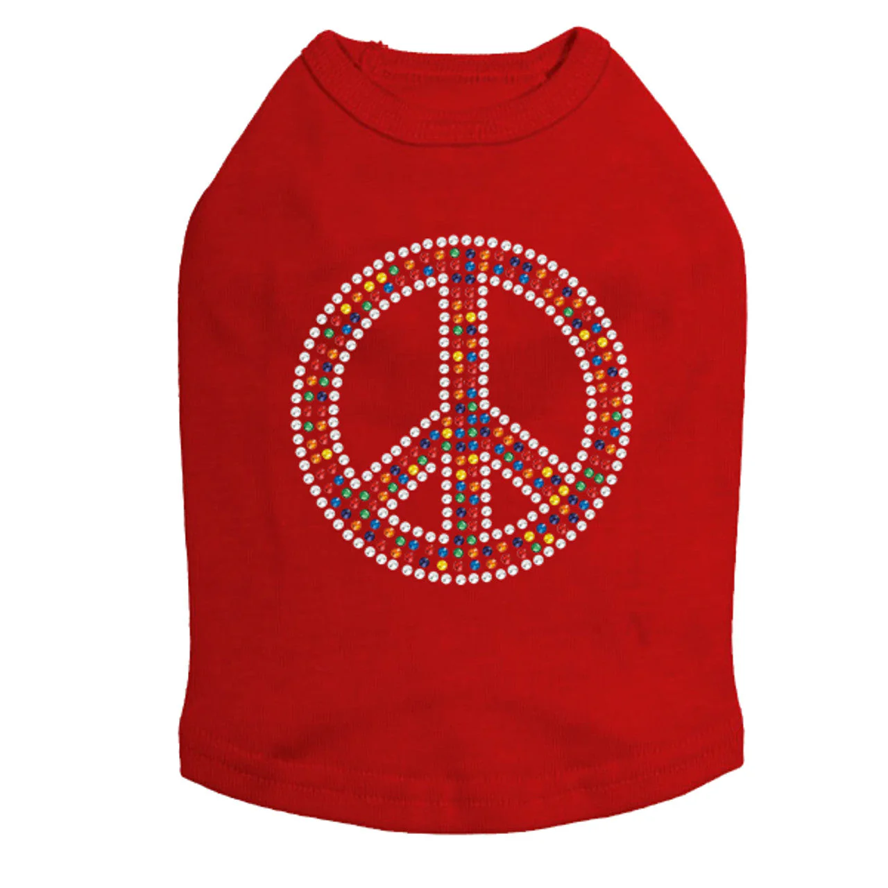 Peace Sign (Multicolor) - Dog Tank - Image 5