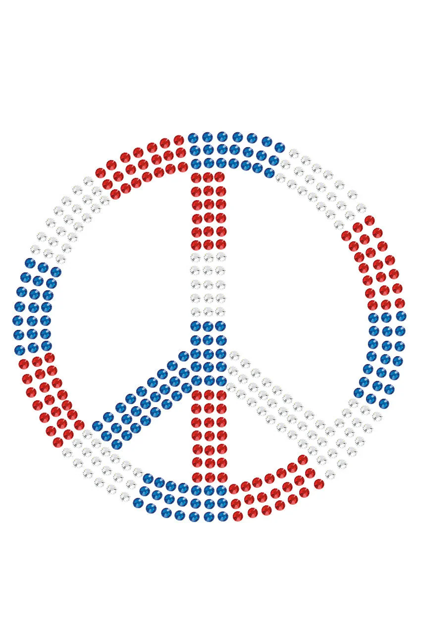 Peace Sign (Red, White, & Blue) - Bandanna - Image 11
