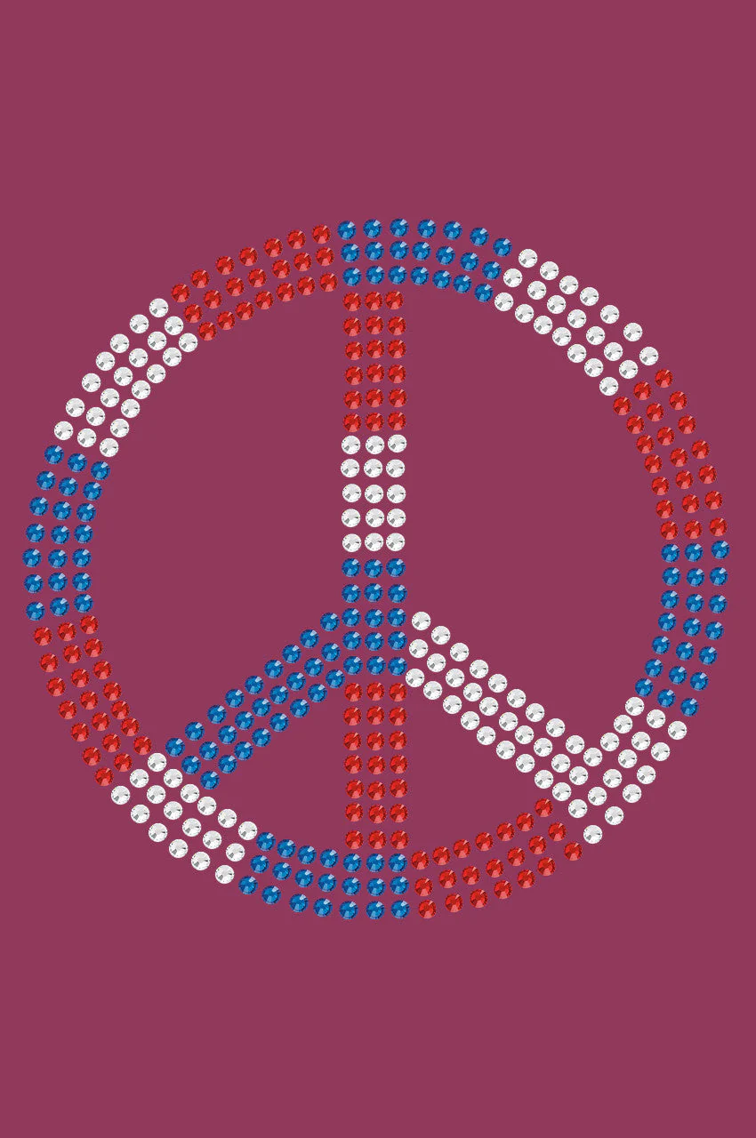 Peace Sign (Red, White, & Blue) - Bandanna - Image 12