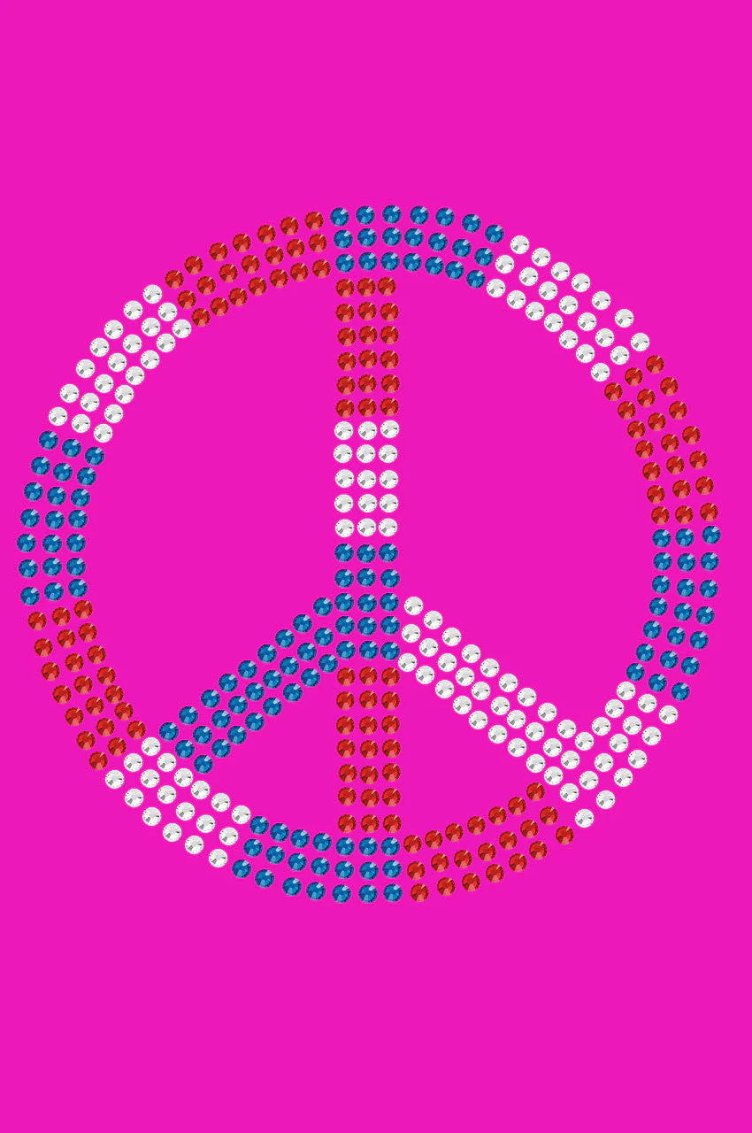 Peace Sign (Red, White, & Blue) - Bandanna - Image 17