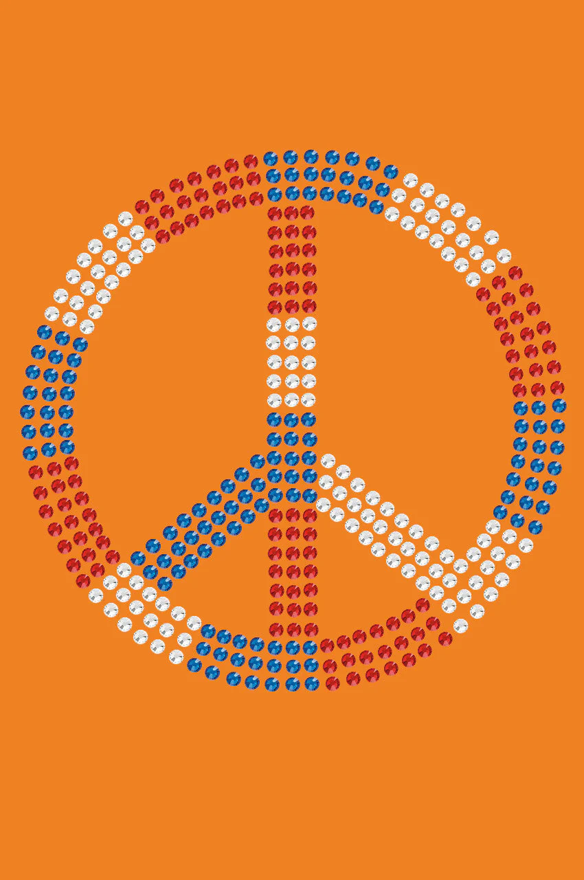 Peace Sign (Red, White, & Blue) - Bandanna - Image 6