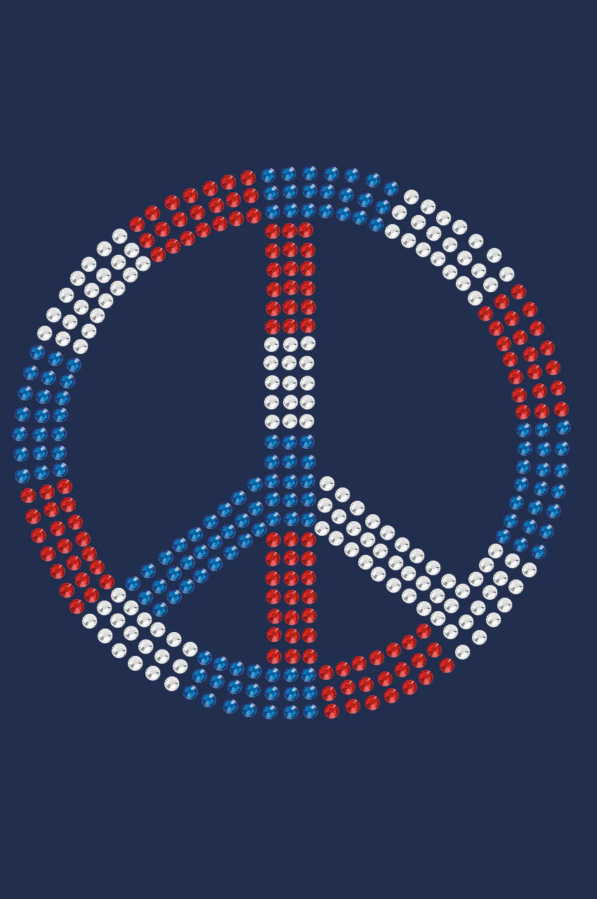 Peace Sign (Red, White, & Blue) - Bandanna - Image 7