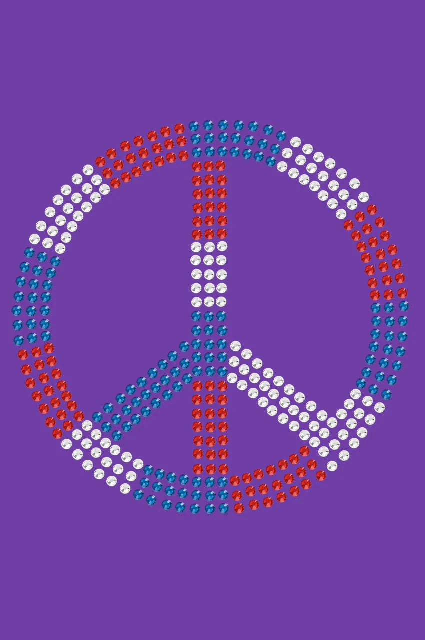 Peace Sign (Red, White, & Blue) - Bandanna - Image 9