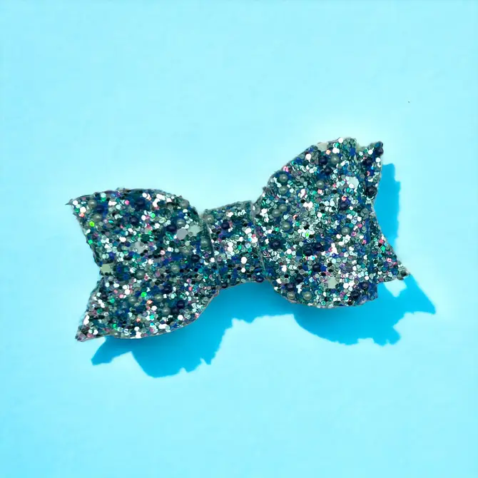 Pearl Caviar Beaded Dog Barrette - Limited Edition - Image 2