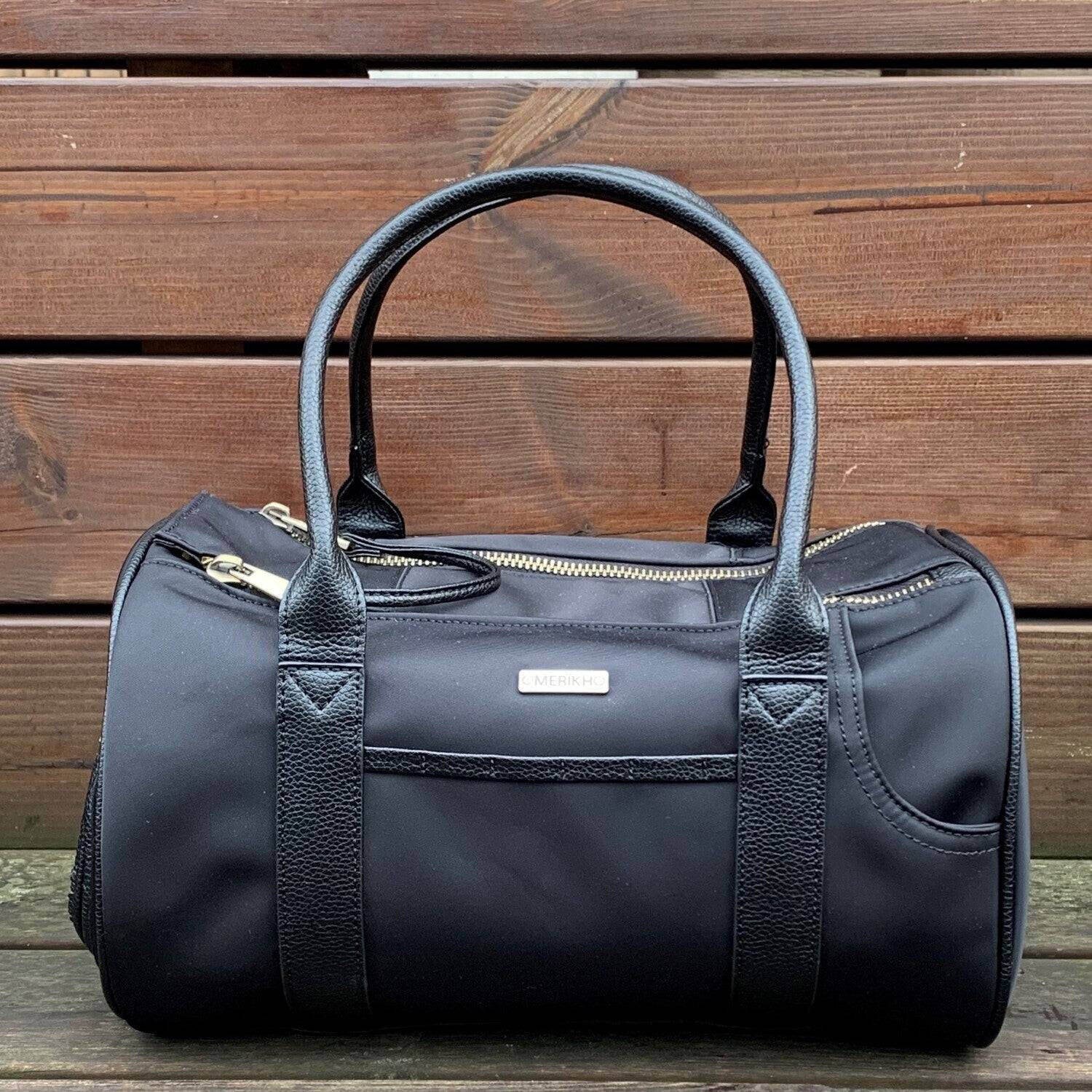 Pet Carrier Large + Multifunctional Bag - Black - Image 16
