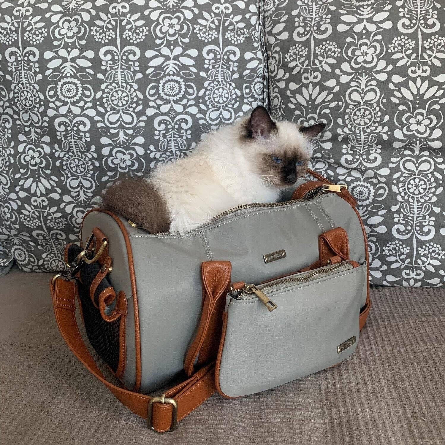 Pet Carrier Small + Multifunctional Purse - Beige - Image 13
