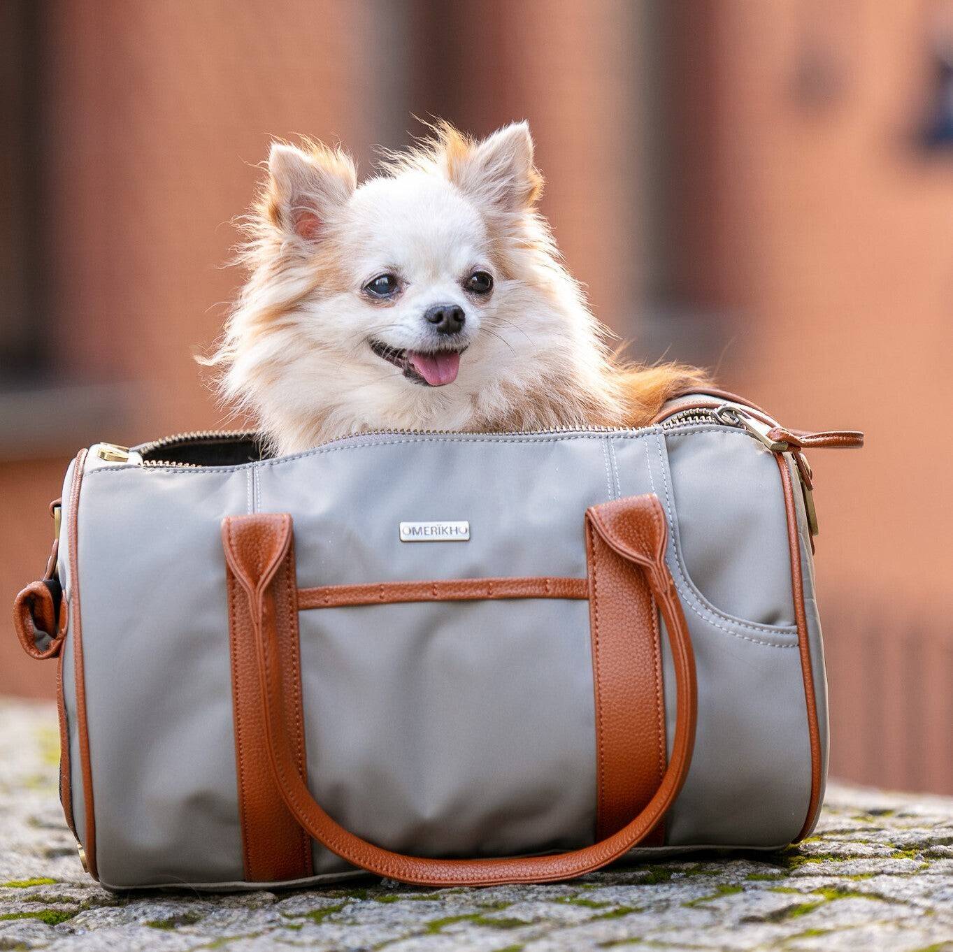Pet Carrier Small + Multifunctional Purse - Beige - Image 8