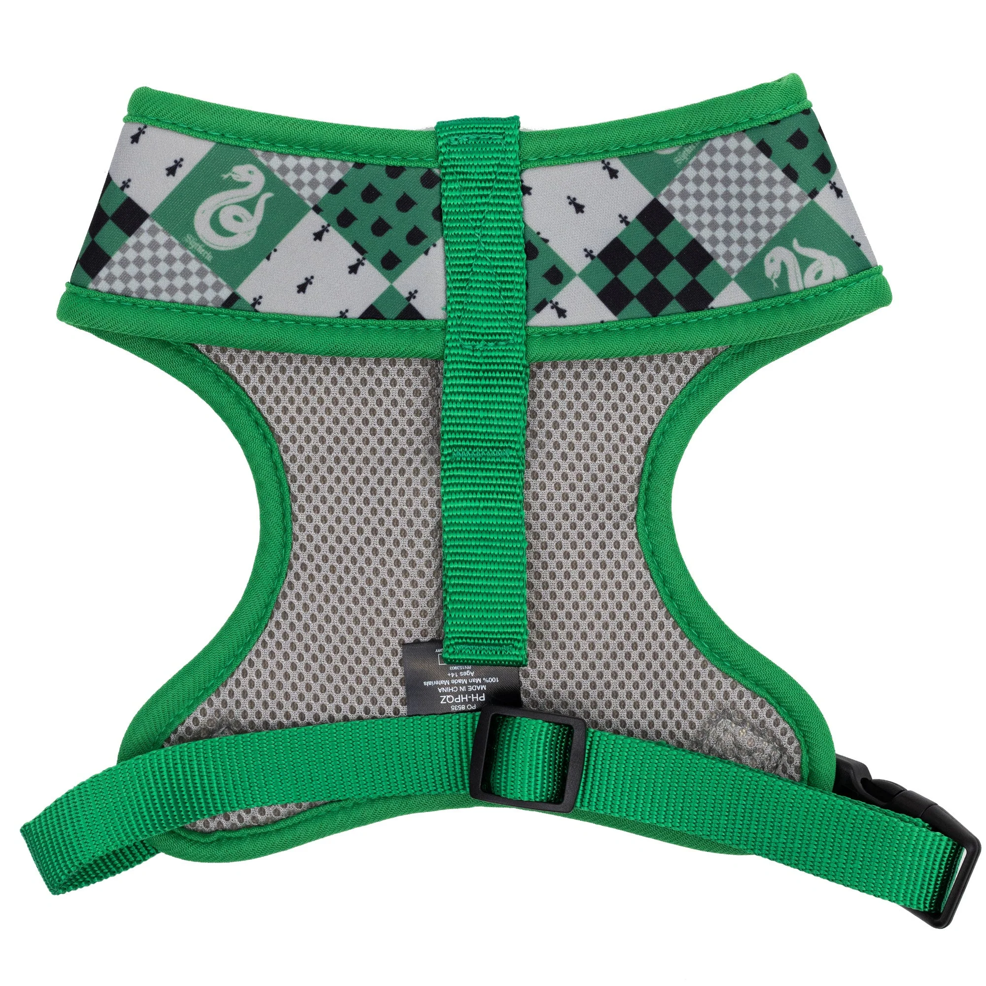 Pet Harness - Harry Potter Slytherin Checker Green/Gray - Image 2