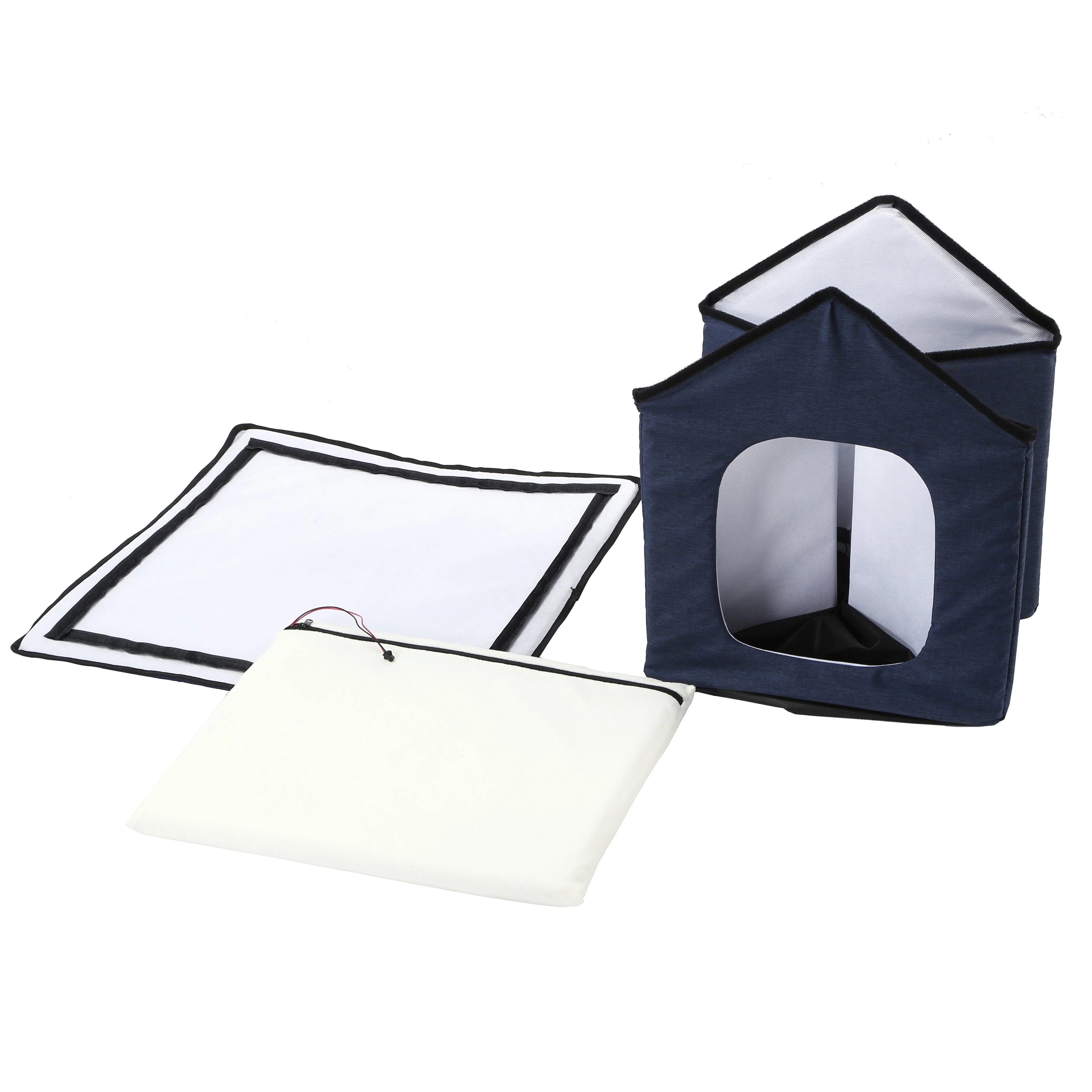 Pet Life Hush Puppy Collapsible Electronic Heating and Cooling Smart Pet House - Image 19