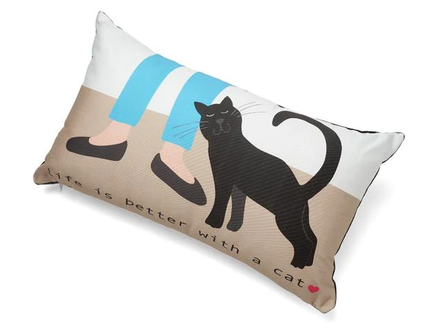 Up Country : Life is Better With a Cat Made in USA Throw Pillow