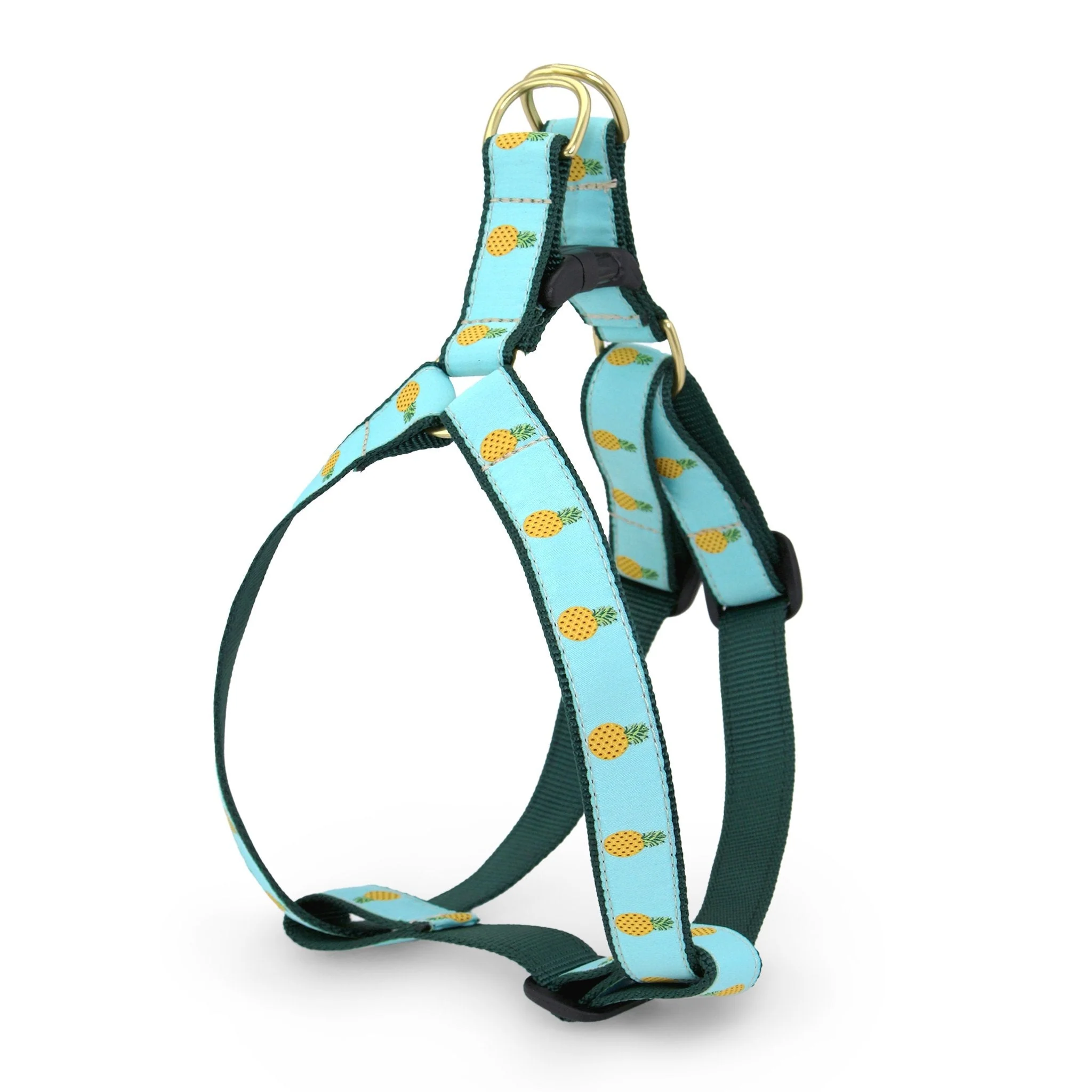 Up Country Pineapple Dog Cast Brass Dog Harness