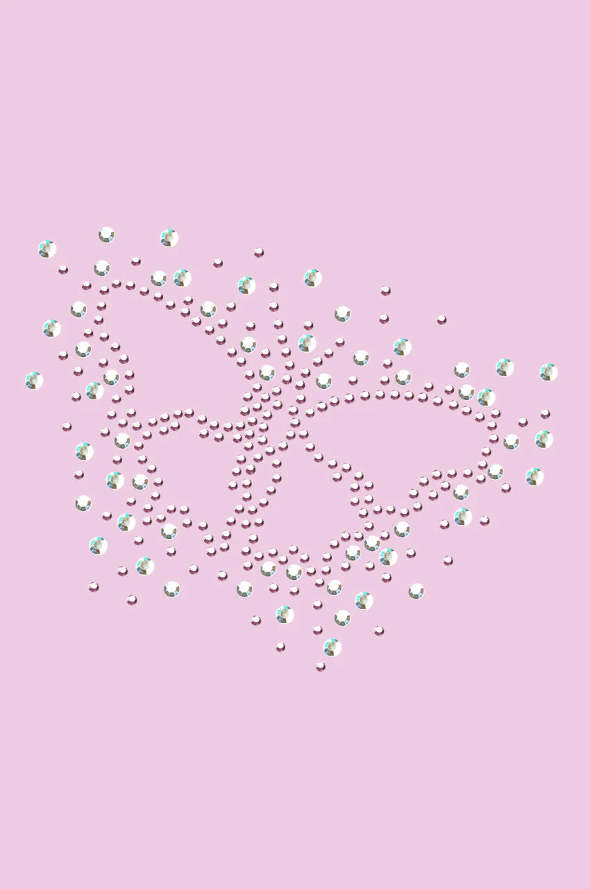 Pink Austrian crystal AB Butterfly - Bandannas - Image 4