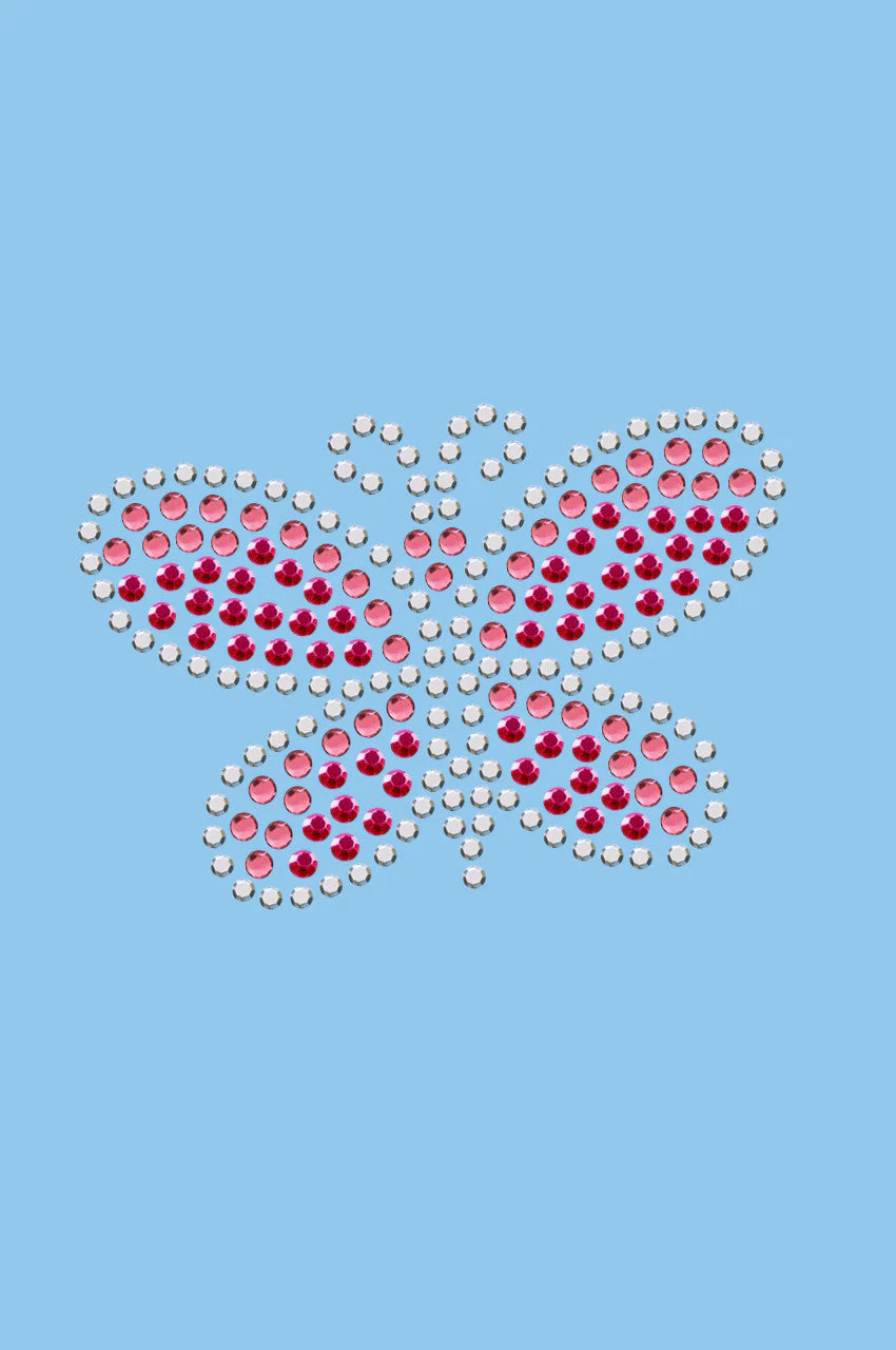 Pink Austrian Crystal & Rhinestud Butterfly - Custom Tutu - Image 5