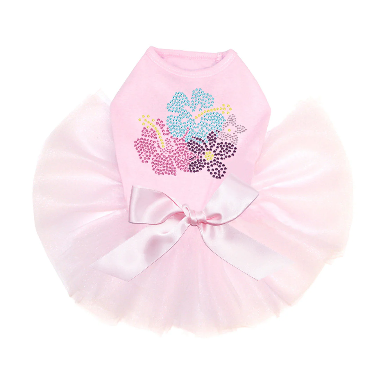Pink, Blue & Purple Hibiscus - Custom Tutu - Image 2