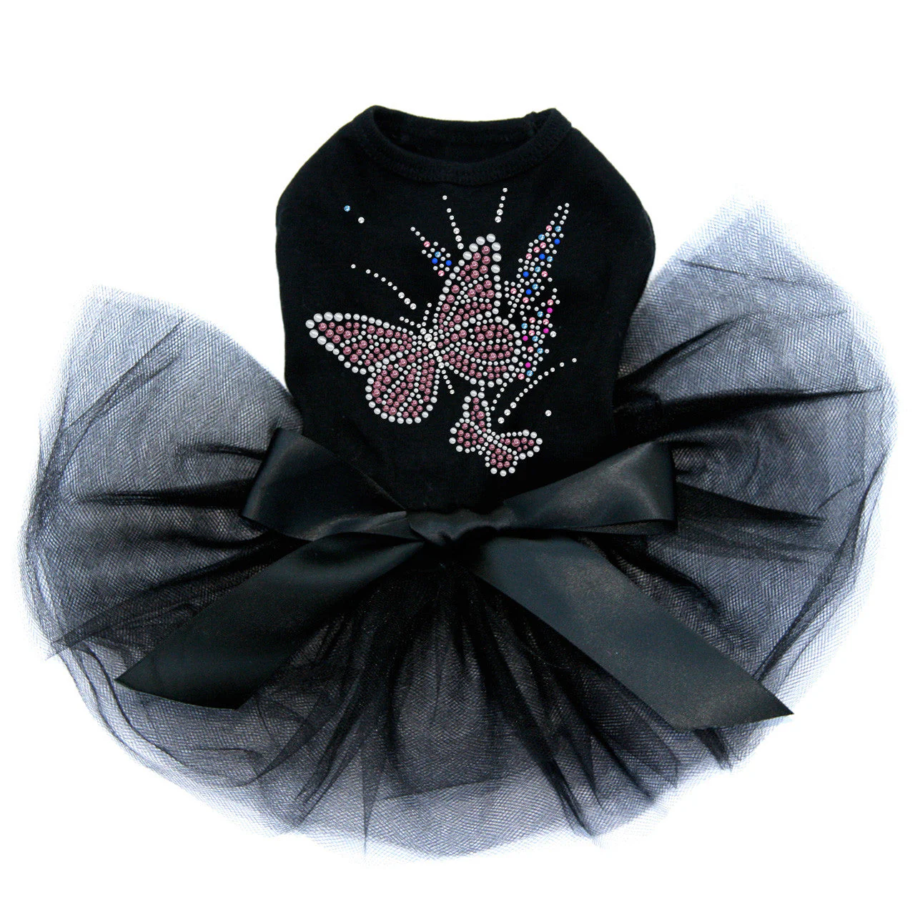 Pink Butterfly with Flowers - Custom Tutu - Image 4
