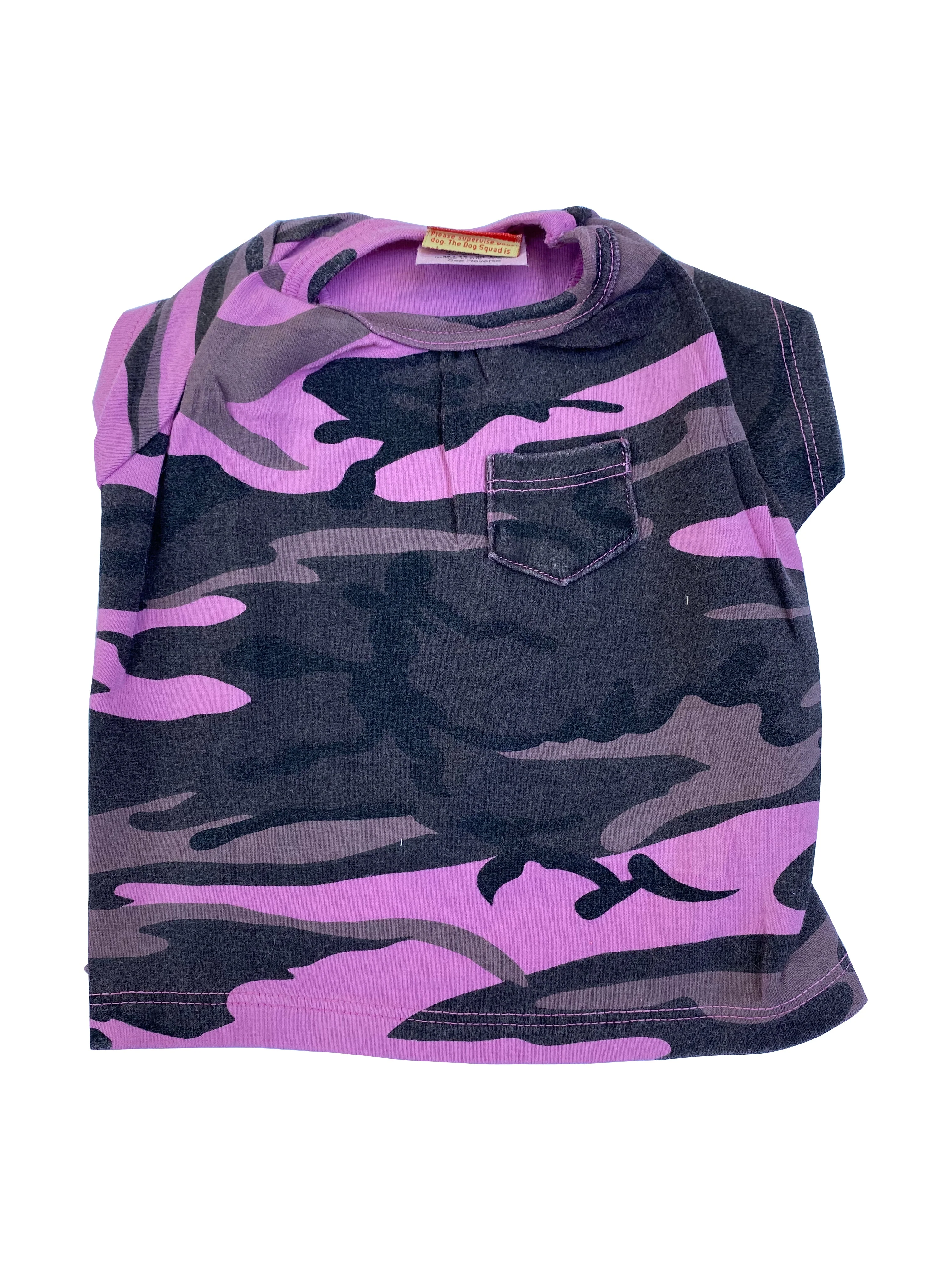 Pink Camo Tee with Pocket - Image 2