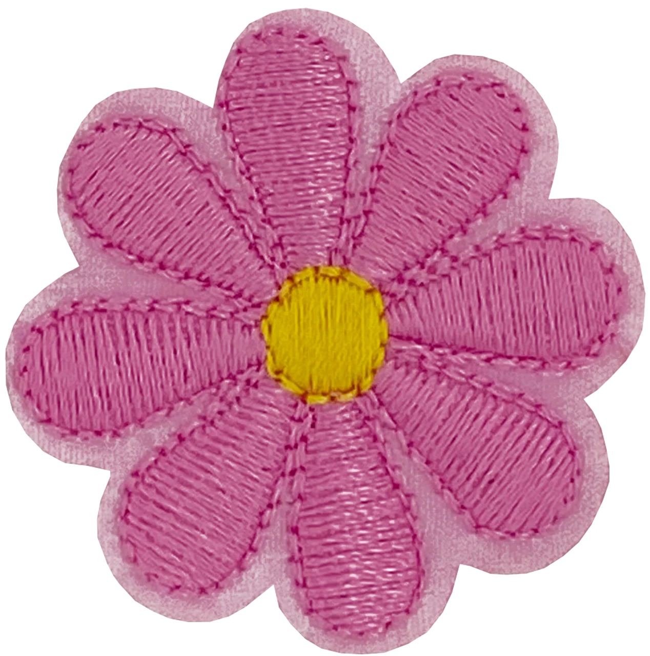 Pink Daisy 8 Petal Flower - Patch