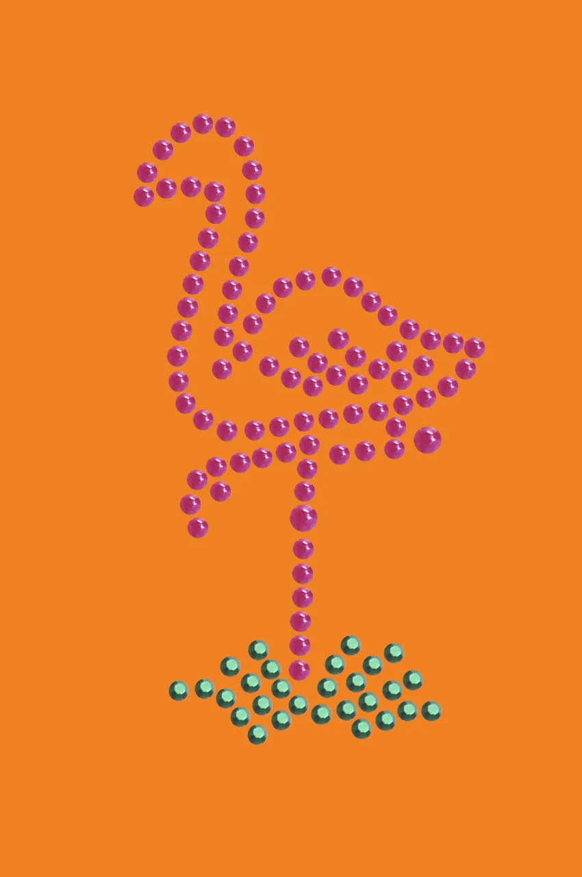 Pink Flamingo in Grass (Small) - Bandanna - Image 15
