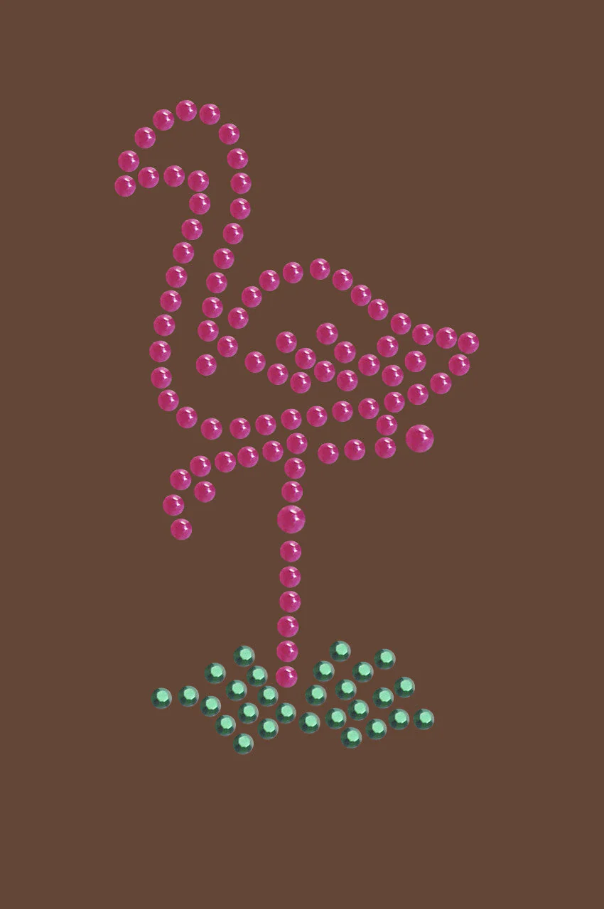Pink Flamingo in Grass (Small) - Bandanna - Image 17