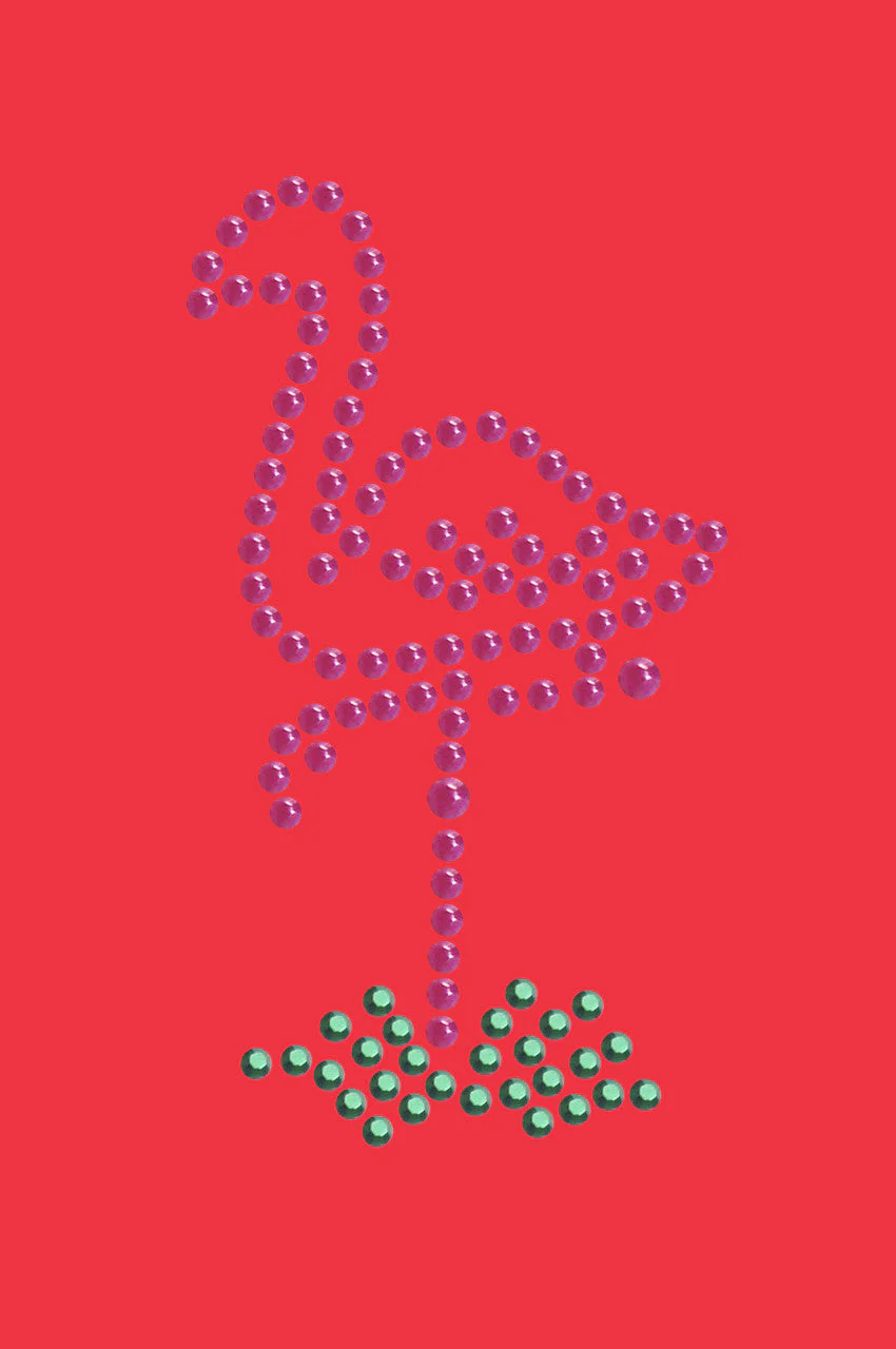 Pink Flamingo in Grass (Small) - Bandanna - Image 7
