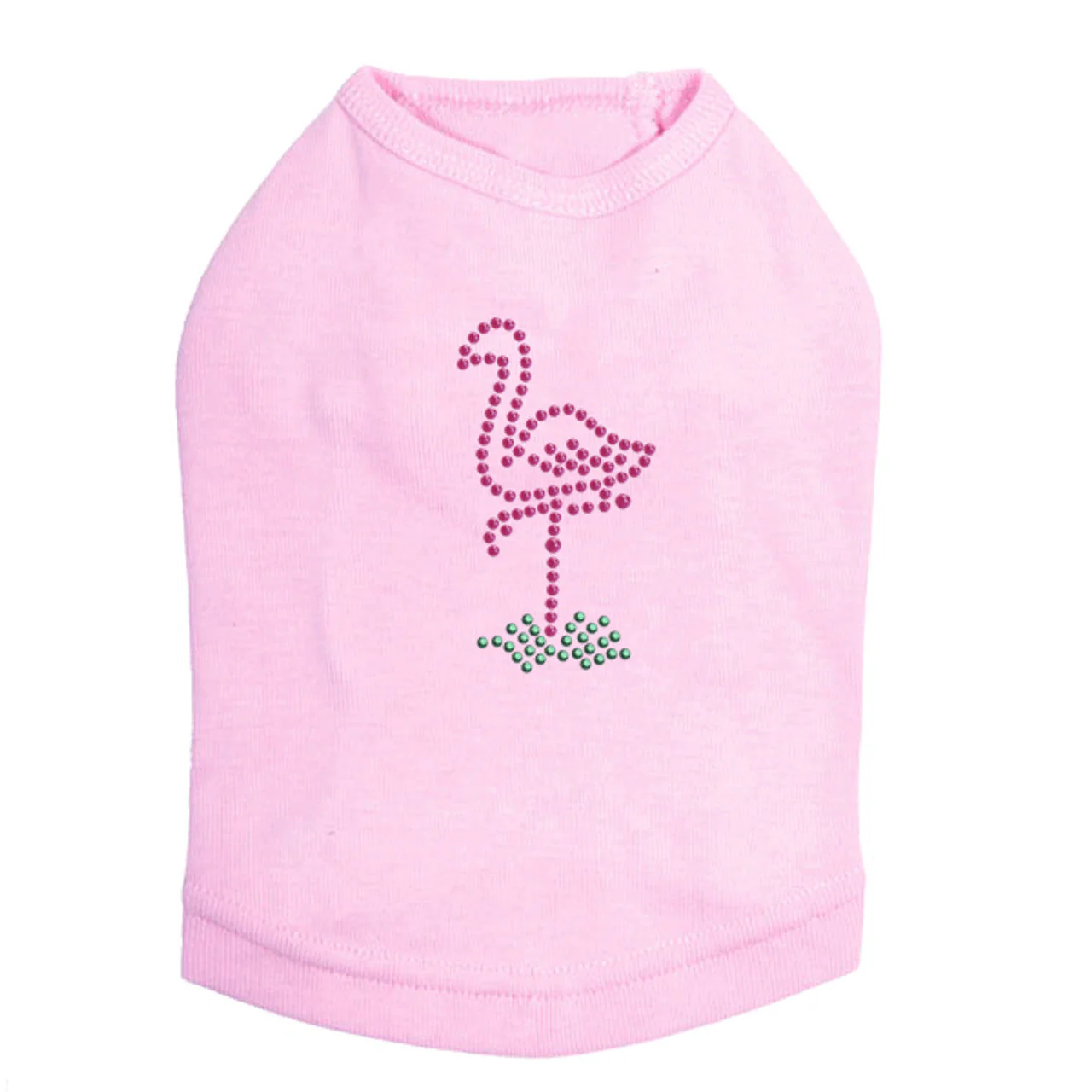 Pink Flamingo in Grass - Small - Dog Tank - Image 7