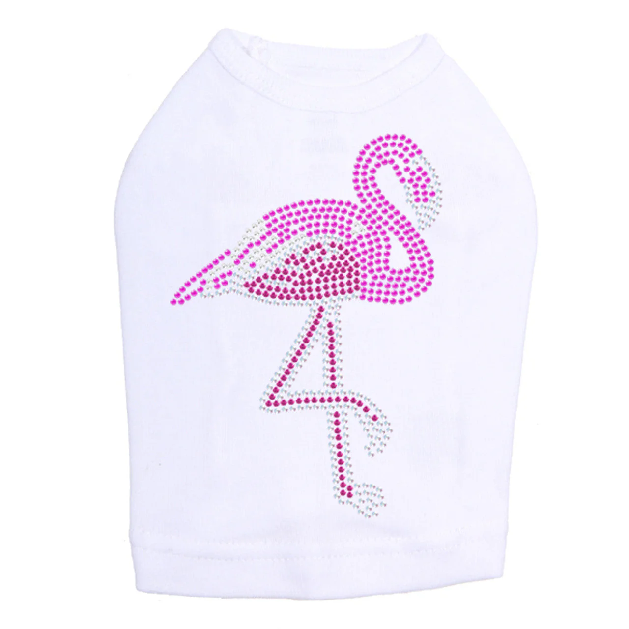 Pink Flamingo (Iridescent/AB) - Dog Tank - Image 11