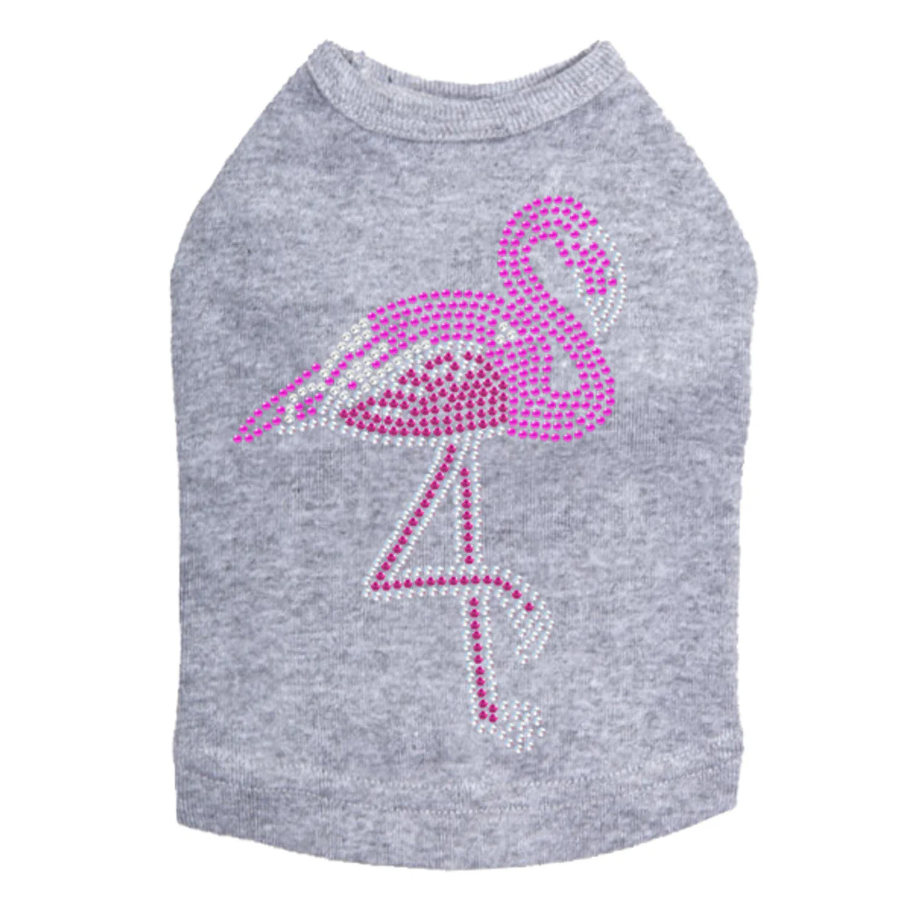 Pink Flamingo (Iridescent/AB) - Dog Tank - Image 12