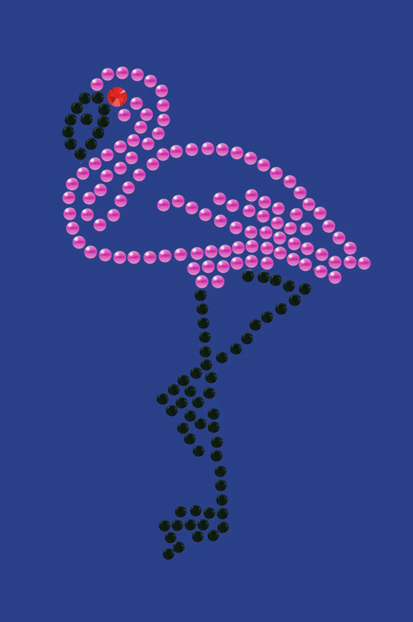 Pink Flamingo with Black Legs - Small - Bandanna - Image 10