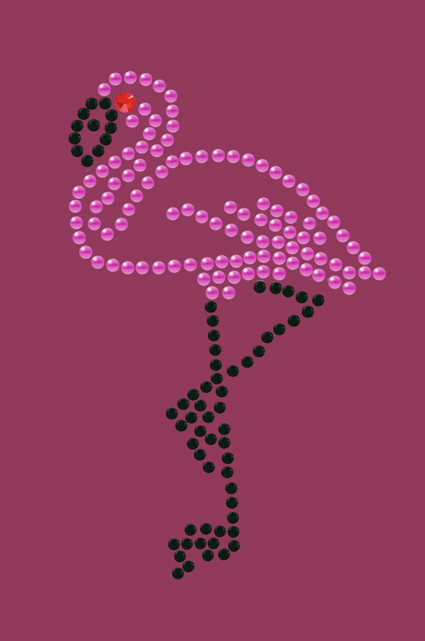 Pink Flamingo with Black Legs - Small - Bandanna - Image 12