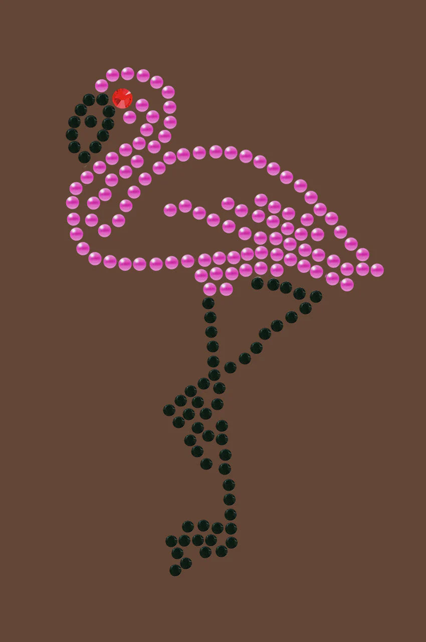 Pink Flamingo with Black Legs - Small - Bandanna - Image 13