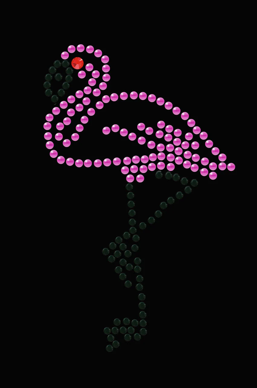 Pink Flamingo with Black Legs - Small - Bandanna - Image 15