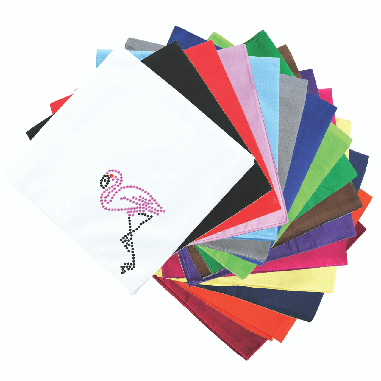 Pink Flamingo with Black Legs - Small - Bandanna - Image 18