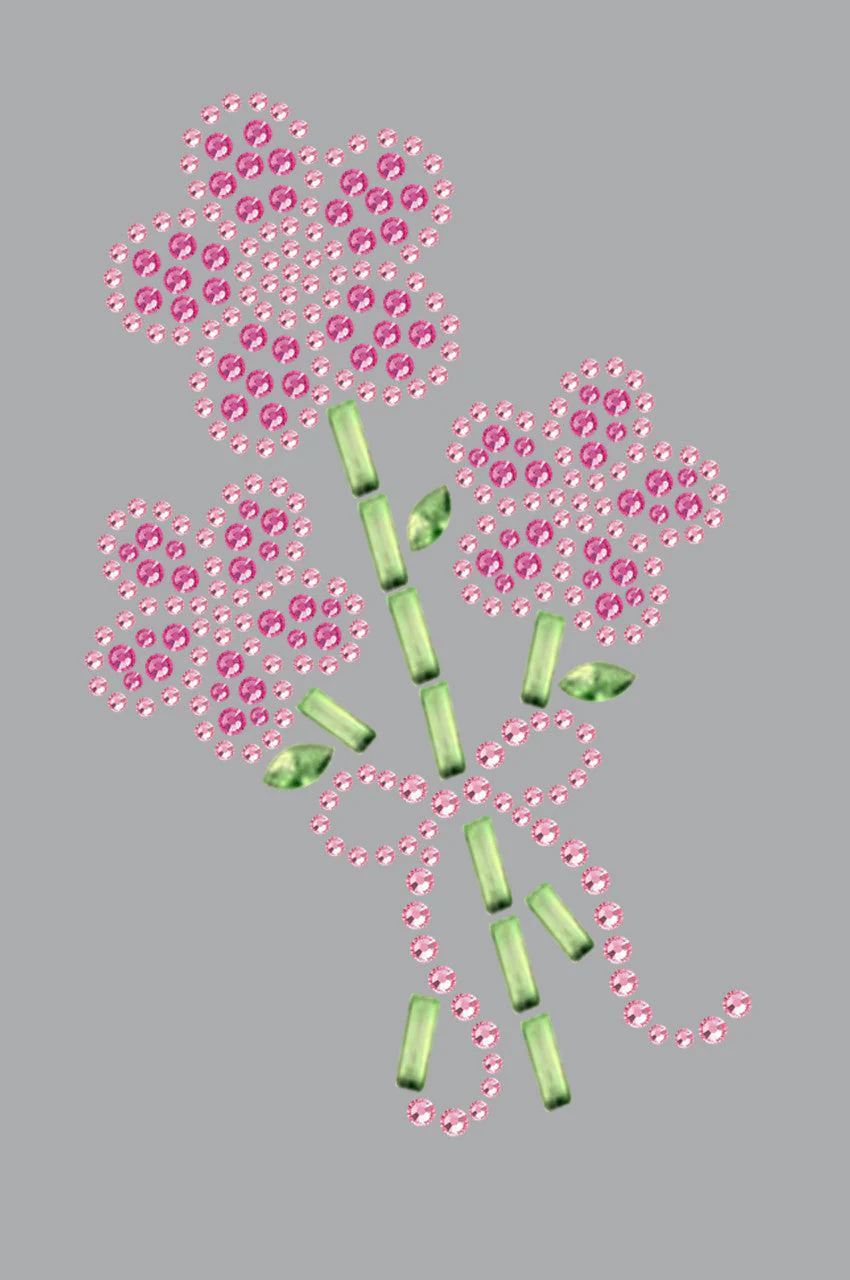 Pink Flower Bouquet - Bandanna - Image 10