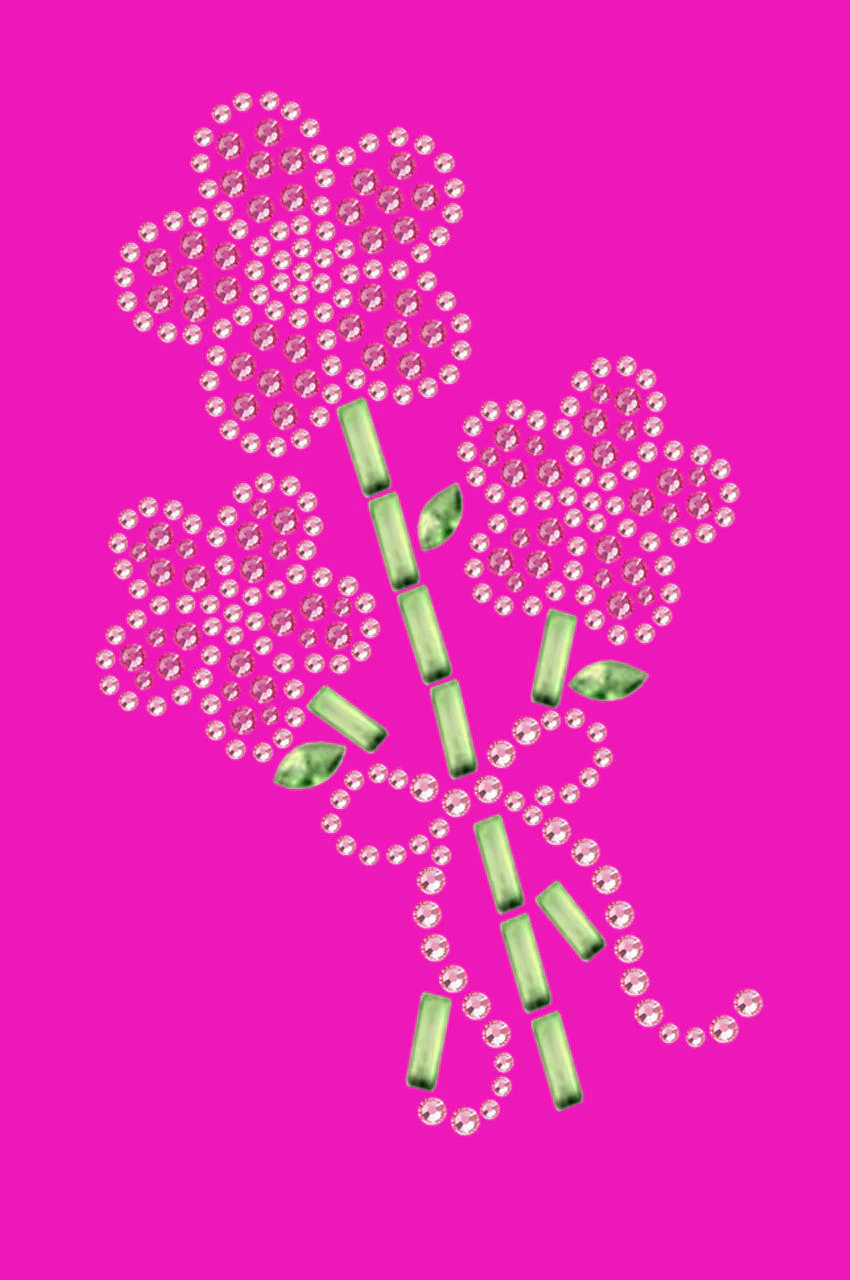 Pink Flower Bouquet - Bandanna - Image 11