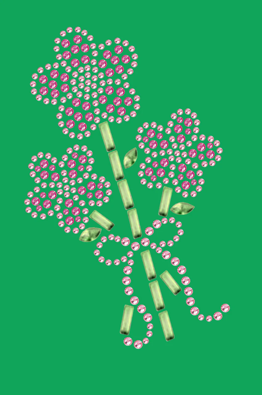 Pink Flower Bouquet - Bandanna - Image 17