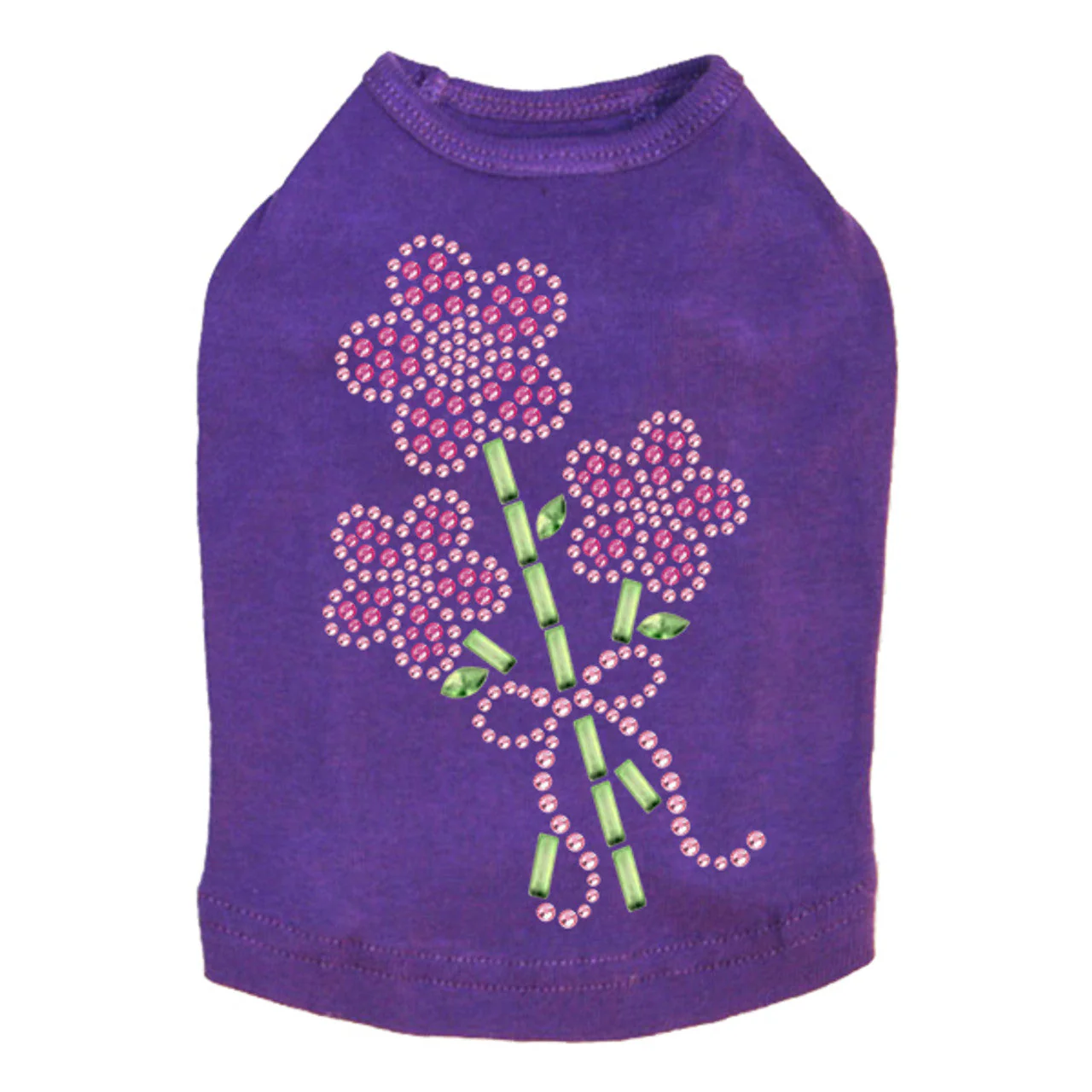 Pink Flower Bouquet - Dog Tank - Image 11
